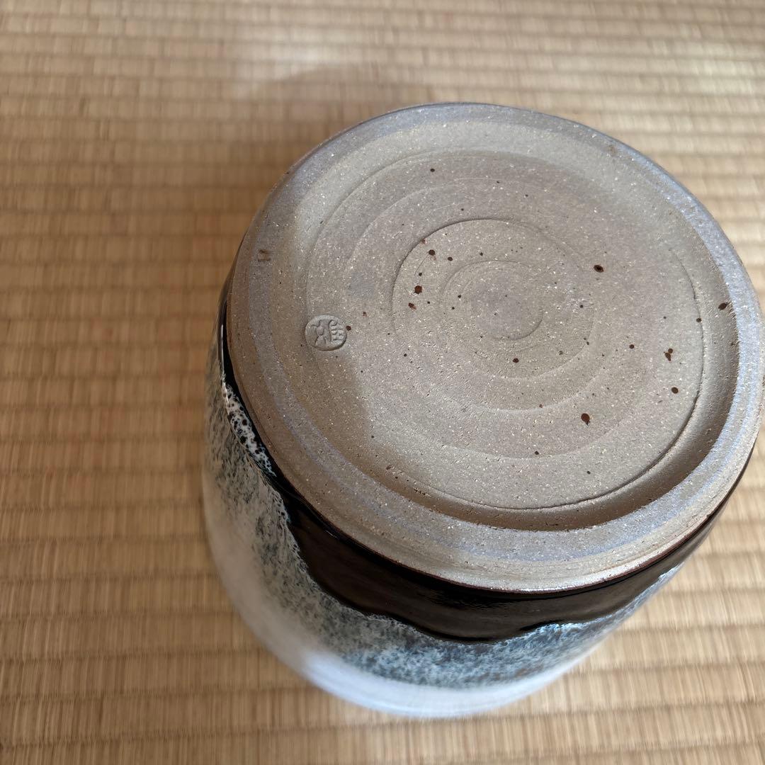 小林一雅作　椿ヶ原窯　朝鮮唐津　水指　共箱　共布　略歴付　茶道具