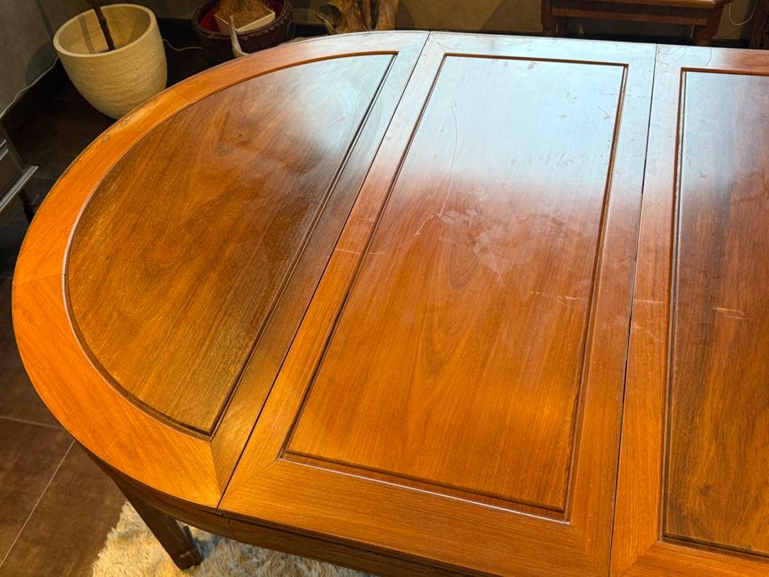 唐木　花梨　8人掛け　エクステンションテーブル　ダイニングセット　IIR