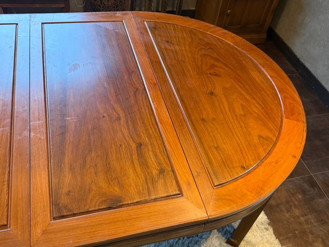 唐木　花梨　8人掛け　エクステンションテーブル　ダイニングセット　IIR