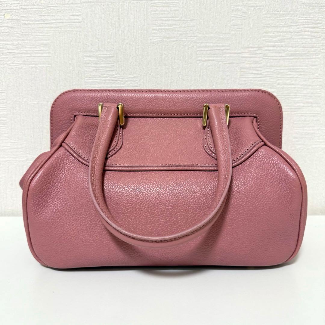 【美品】MORABITO モラビト カーフレザー ミニボストン