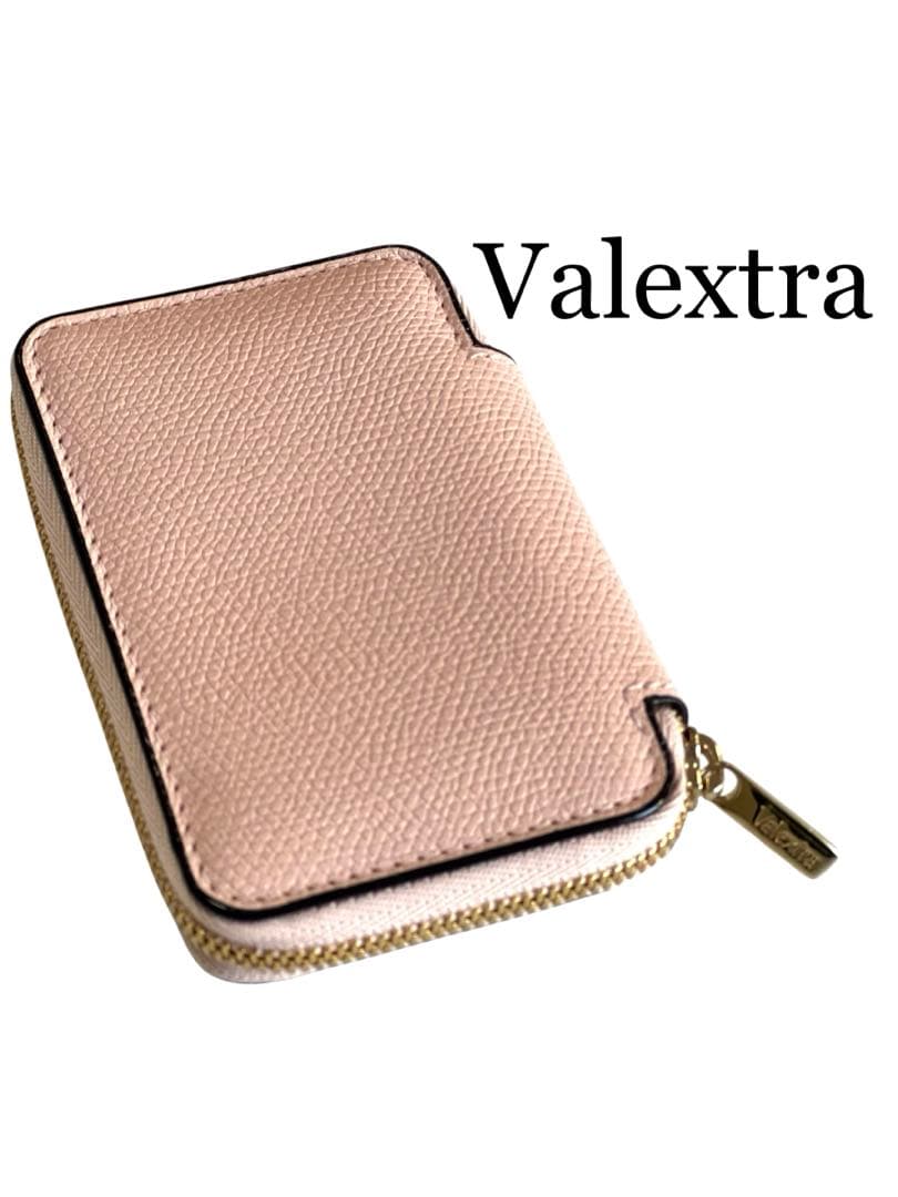 【極美品】Valextra ヴァレクストラ ラウンドジップ ミニウォレット