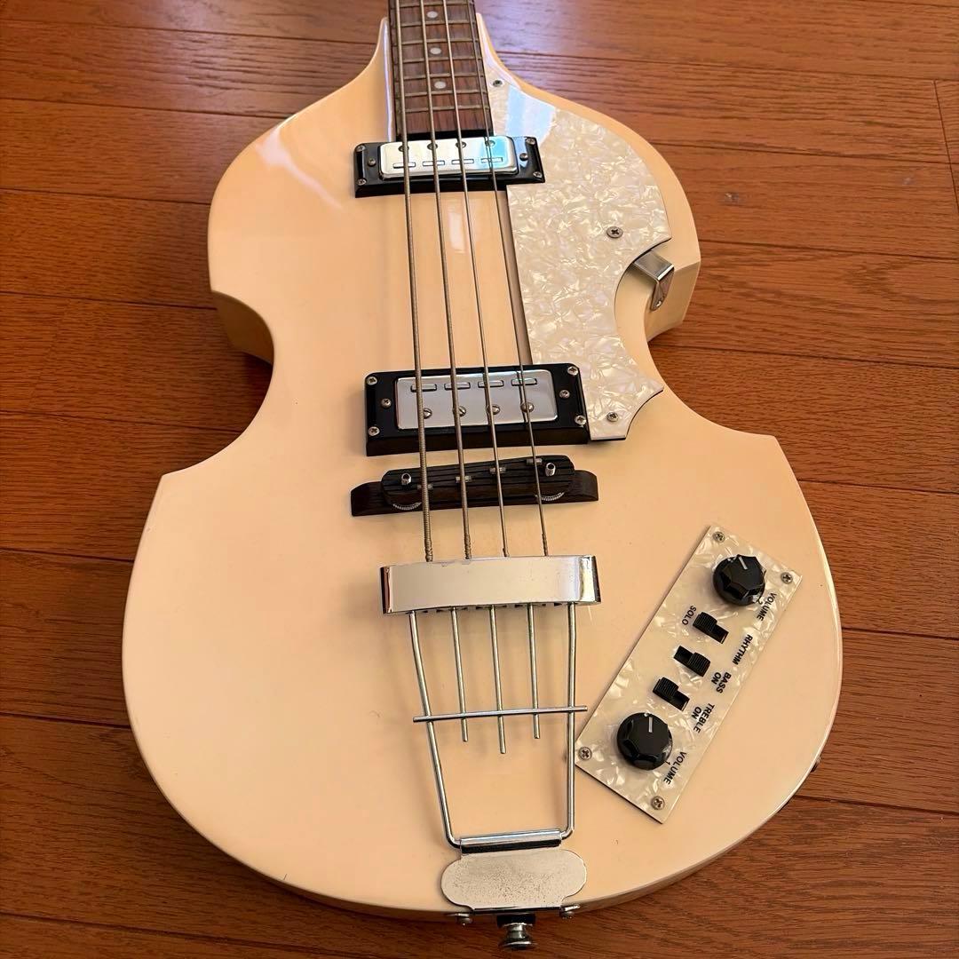 Hofner ヘフナー バイオリンベース 白 B-BASS HI-SERIES
