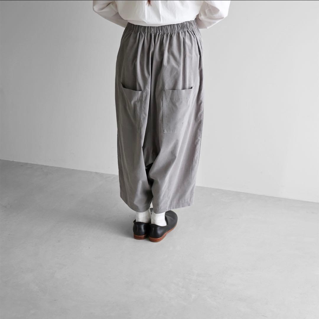 1708　Huis遠州織物みじんコールサルエルバルーンパンツコーデュロイ