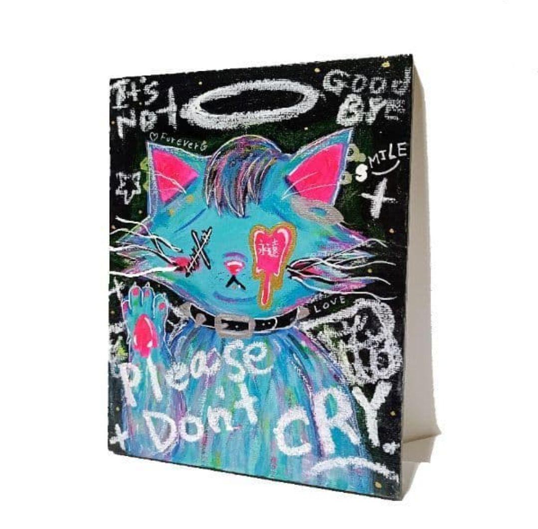 【一点物イラストアート】Please don't CRY【絵画,イラスト】