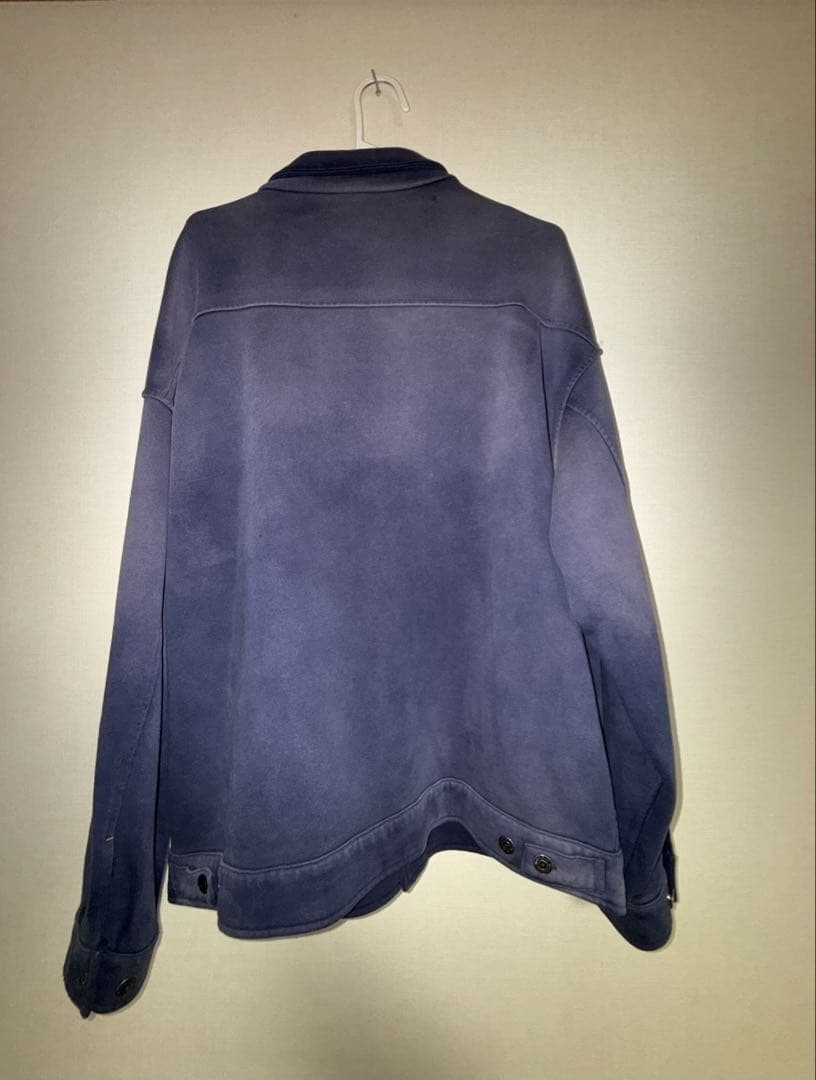 ジャケット・アウター BONKNOW FREAKS SWEAT TRUCKER JACKET NAVY