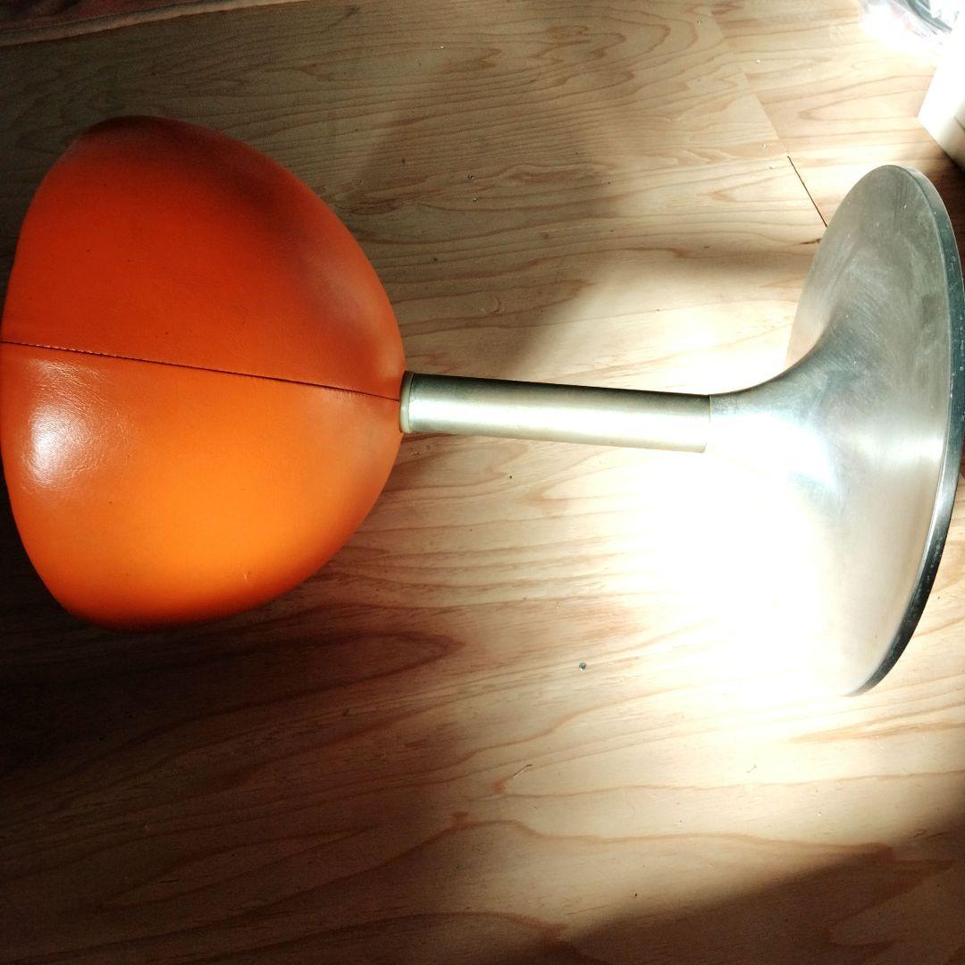 昭和レトロ/アメリカンヴィンテージ/回転椅子レザー系 スツール /古道具チェア