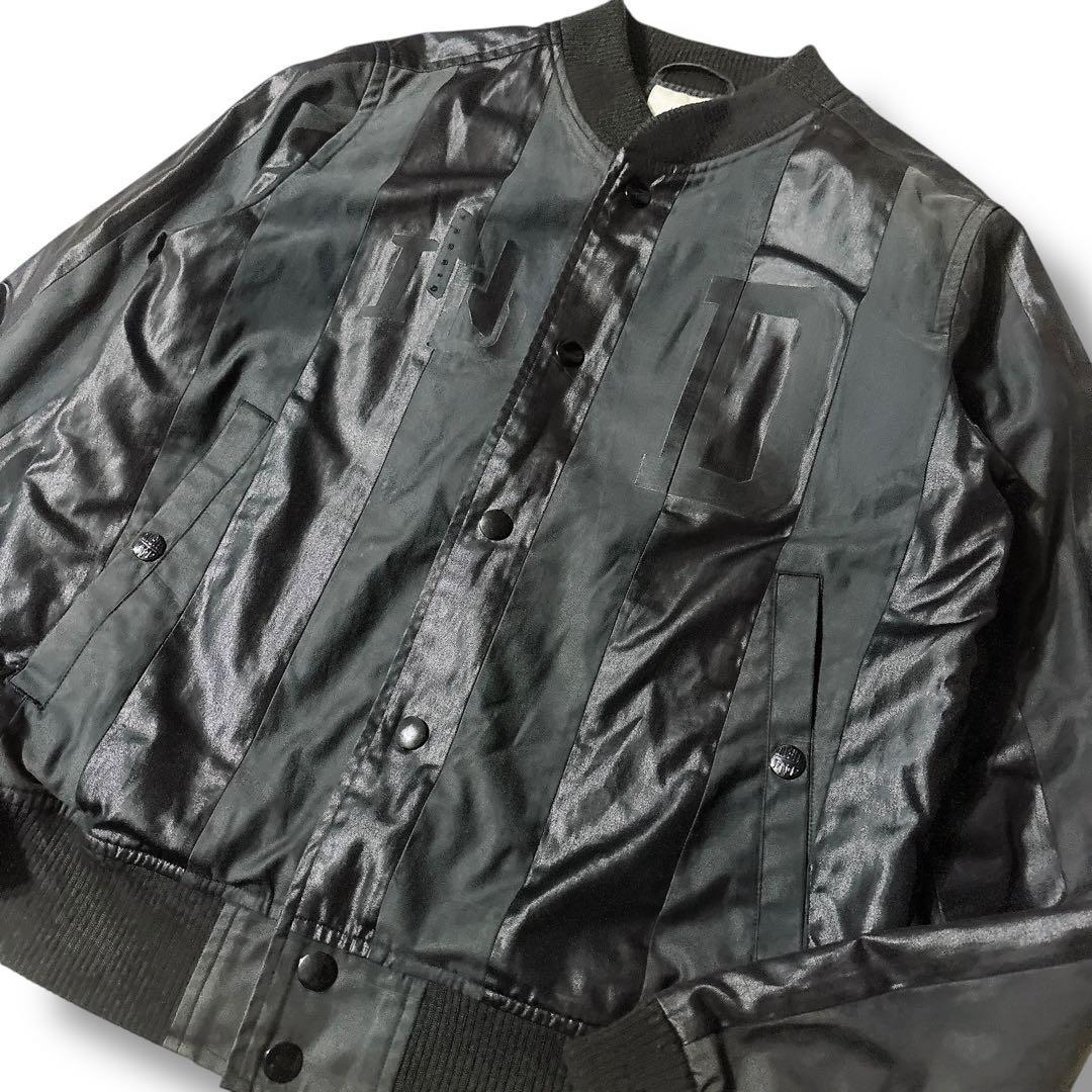 希少 DIESEL ディーゼル ナイロン切替 スタジャンブルゾン ジャケット M