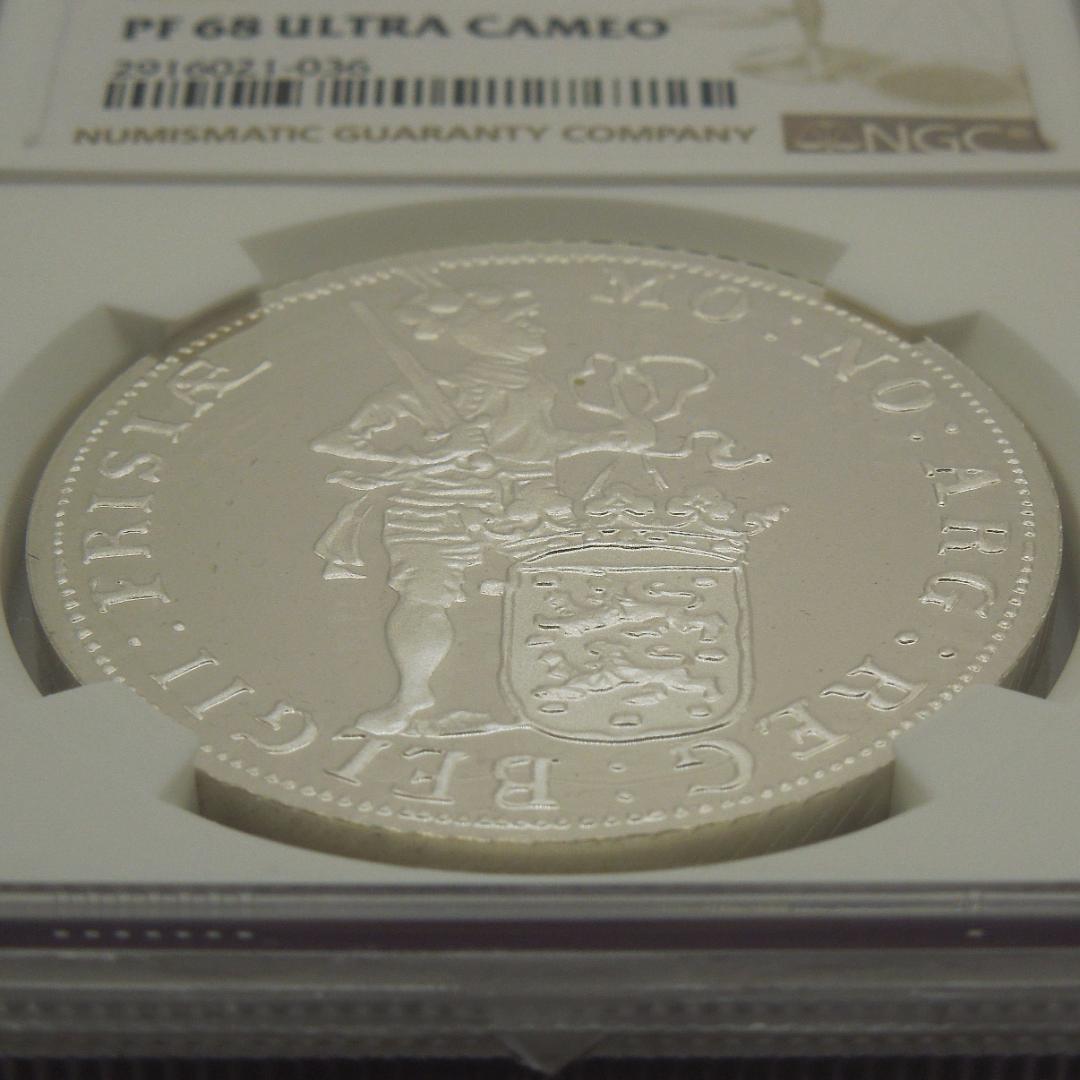 【世界に4枚】1998年 オランダ ダカット 銀貨 NGC PF68 UCAM