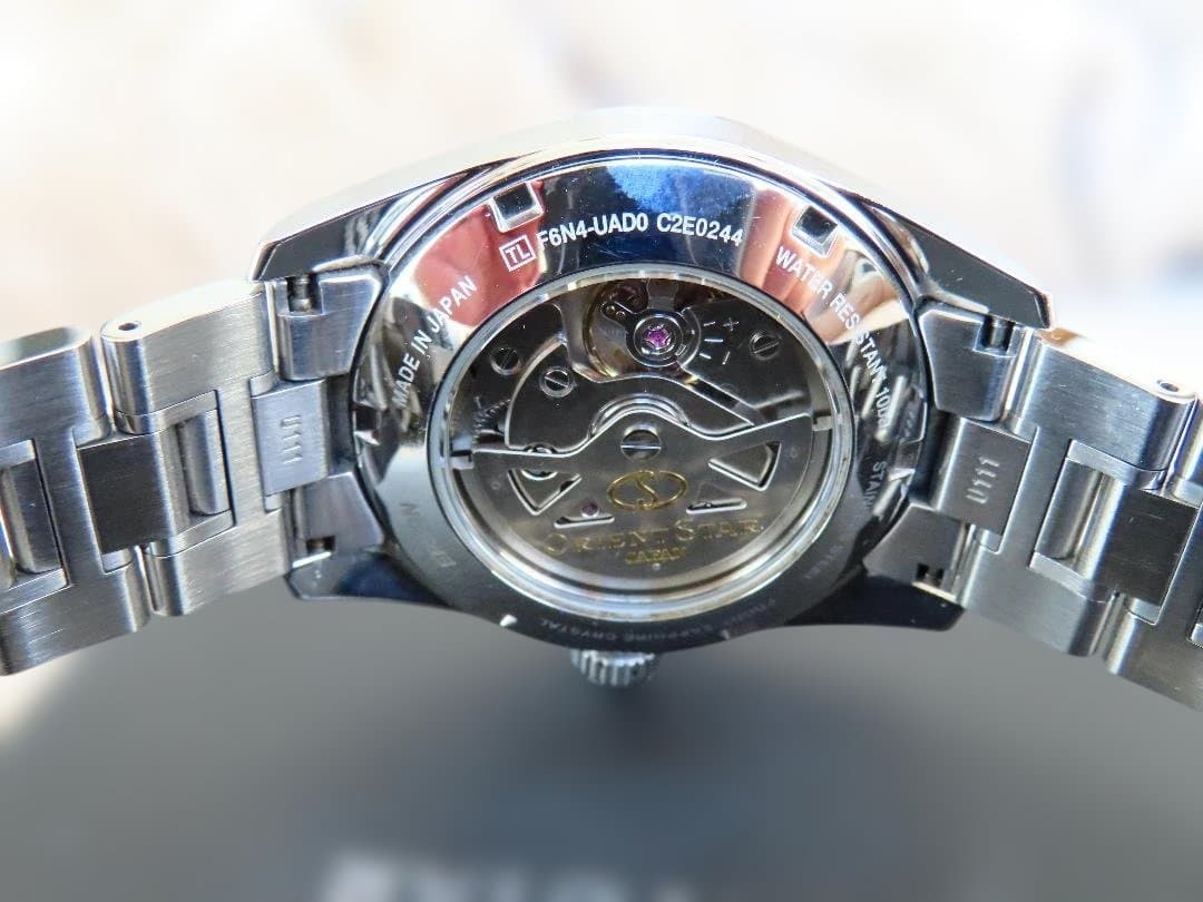 オリエントスター 機械式 メンズ腕時計ネイビー RK-AU0005L