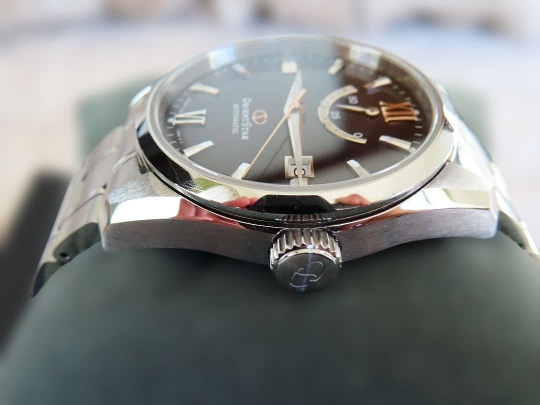 オリエントスター 機械式 メンズ腕時計ネイビー RK-AU0005L