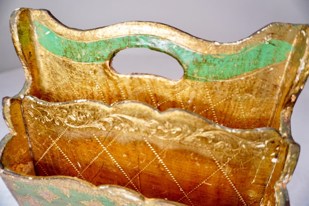 フランス ヴィンテージ レターラック アンティークゴールド