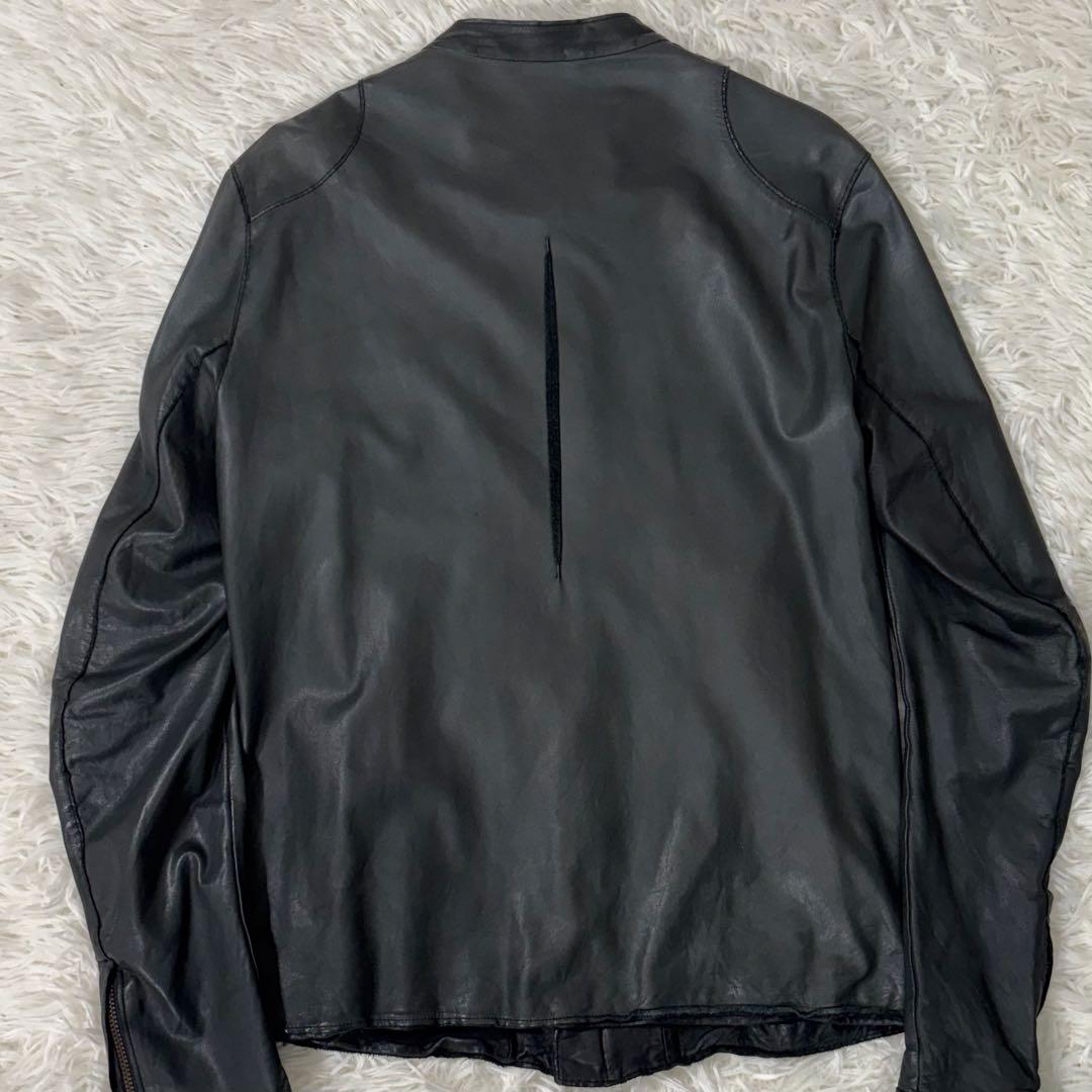 Sisii シシ ライダース ウォッシャブル レザージャケット ブラック S