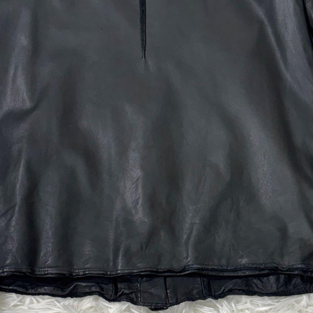 Sisii シシ ライダース ウォッシャブル レザージャケット ブラック S