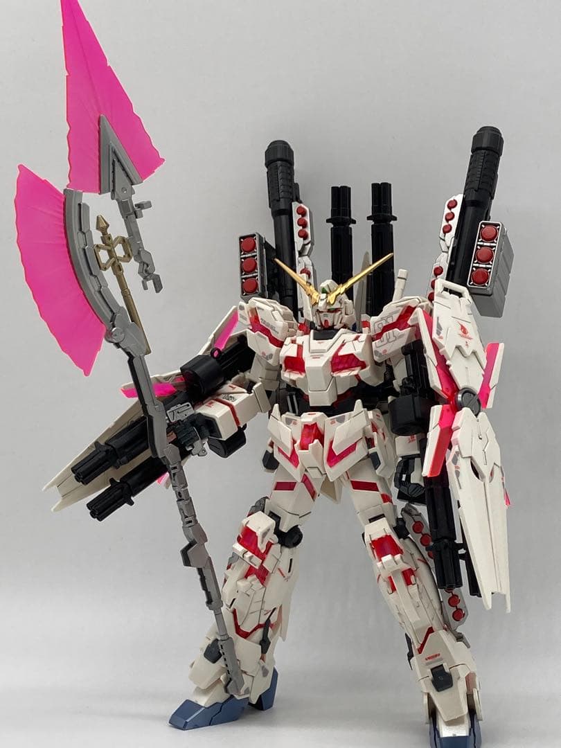 【塗装済み完成品】HGフルアーマーユニコーンガンダム(パール+蛍光塗装)