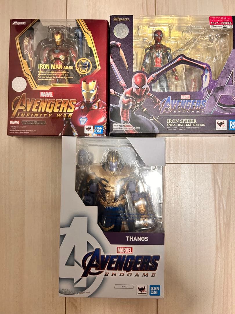 アイアンマン / アイアン・スパイダー / サノス　S.H.Figuarts