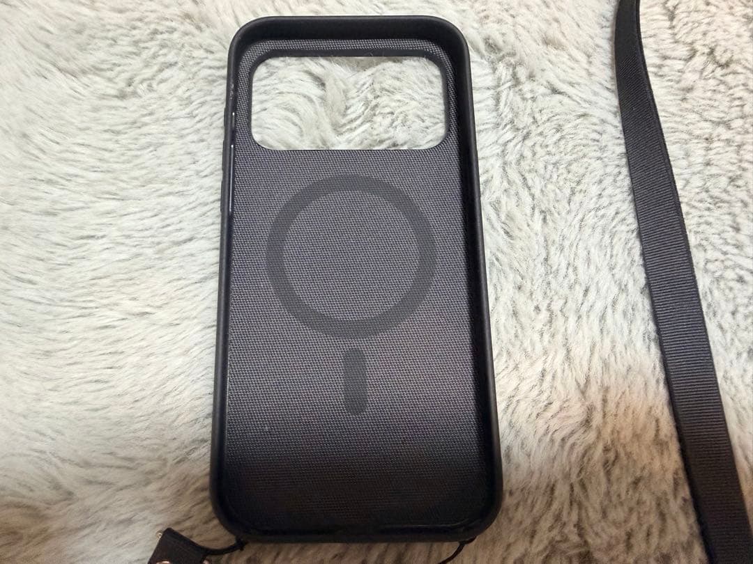 iPhone17promax 純正テックウーブンケースブルー