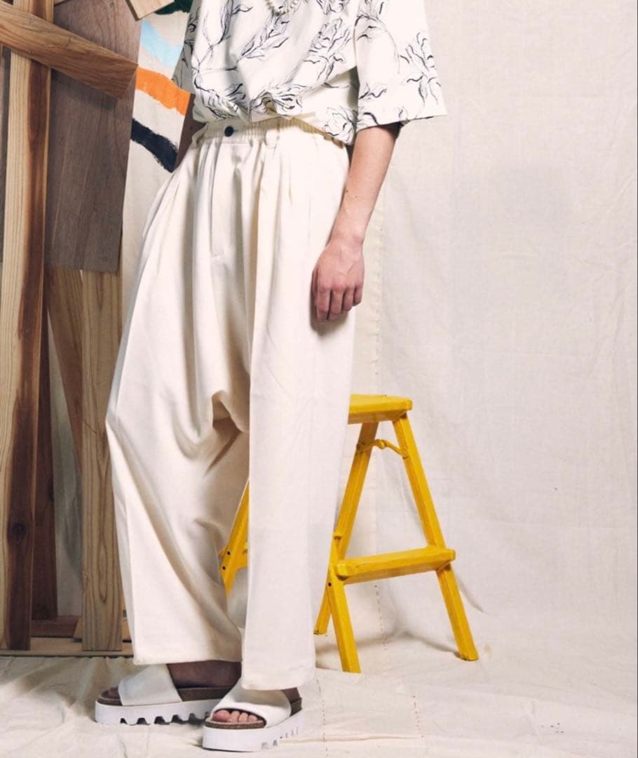 メゾンスペシャル ツイミーツイル 2タック サルエルパンツ