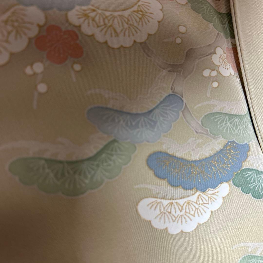 か*ん様 未使用近い　美品　袷　正絹　友禅　訪問着　フルセット　西陣唐織プラチナ