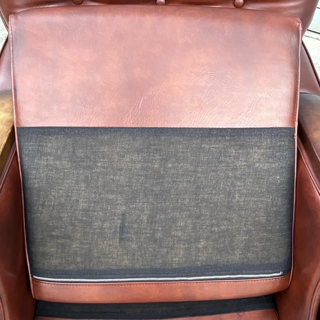 【送料無料】西洋アンティーク レザー 1人掛けソファ ロビーチェア 昭和レトロ