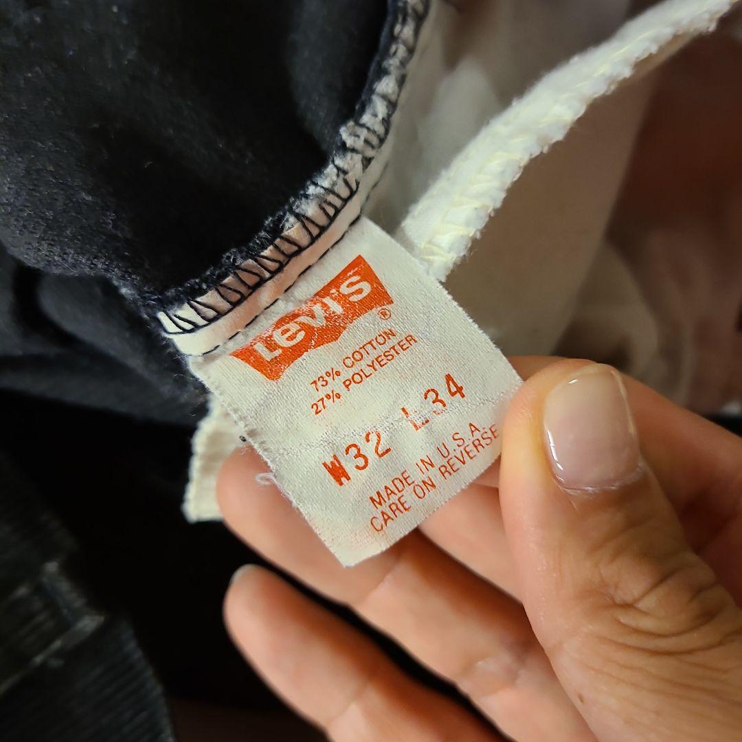 1989年製USA製 リーバイス 519-1558 ブラック コーデュロイパンツ