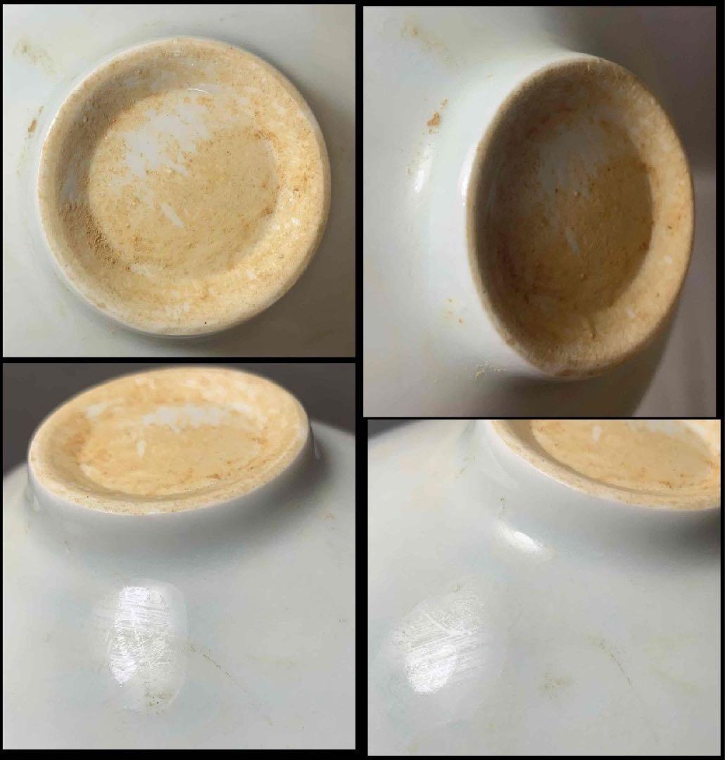 中国 輪花人面図碗　f2250419