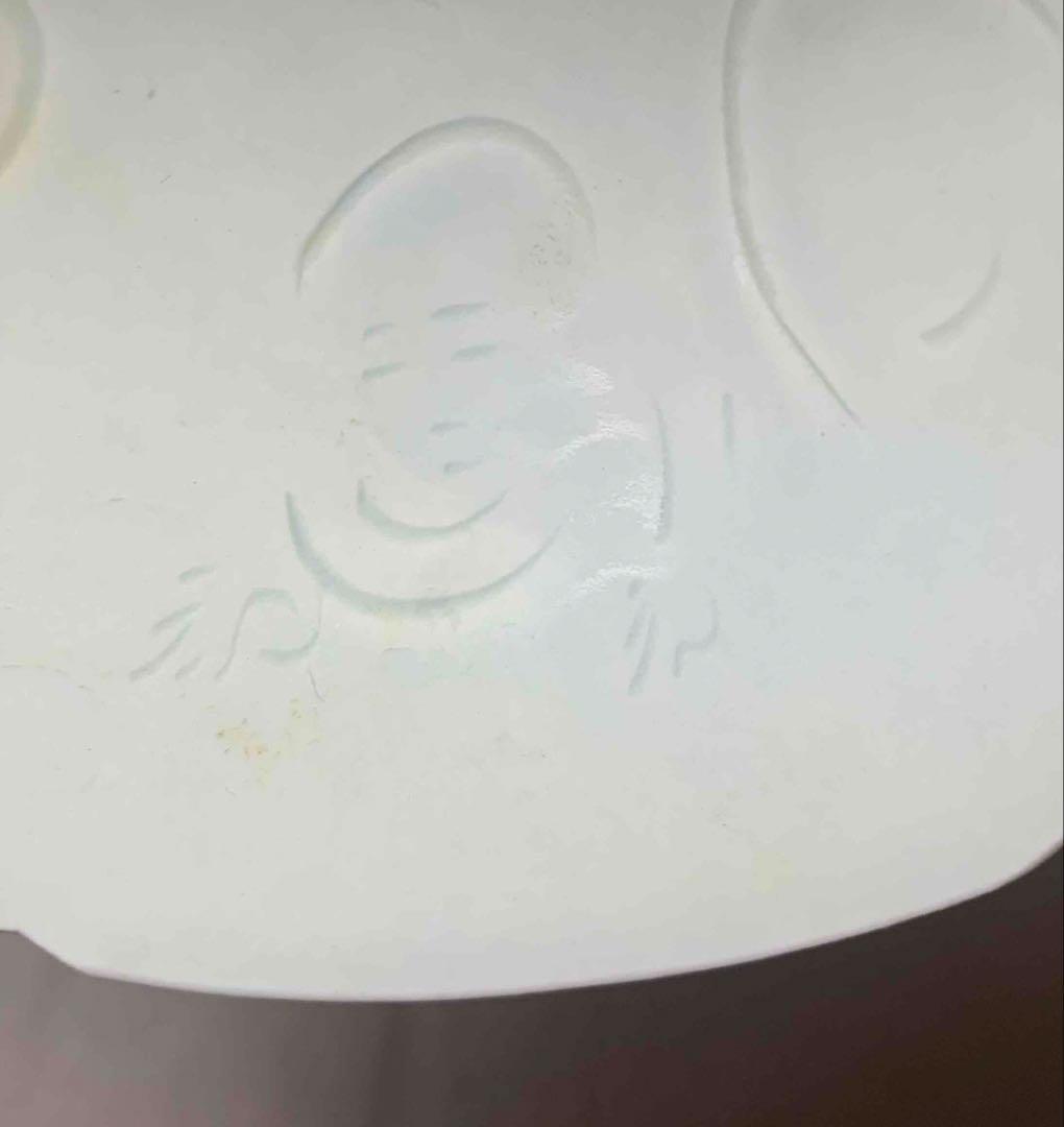 中国 輪花人面図碗　f2250419