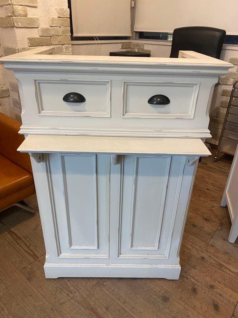 【シャビーシックなデザイン】受付台/レジカウンター/カウンターテーブル