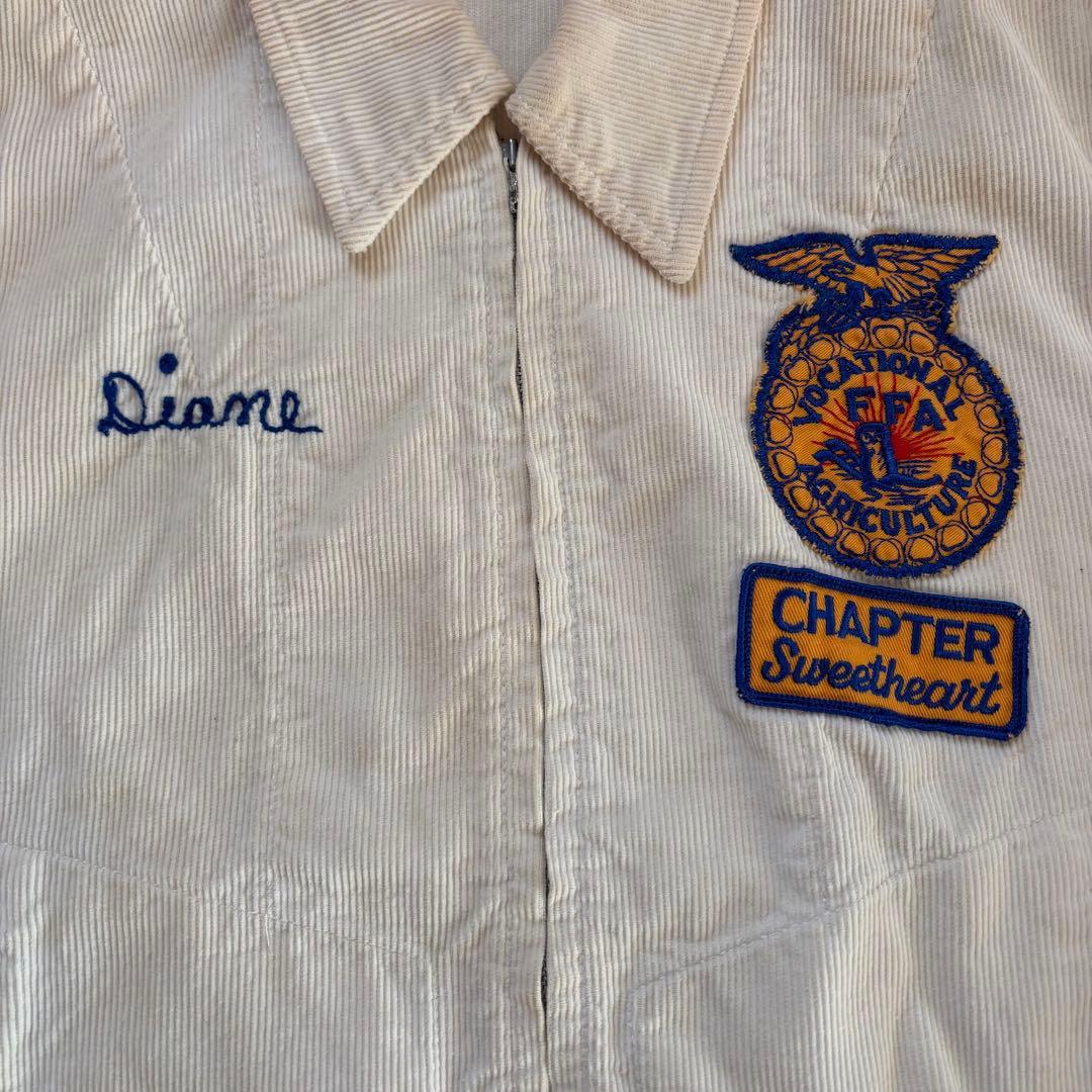 70s 80s FFA ジャケット コーデュロイ レアカラー ファーマーズ