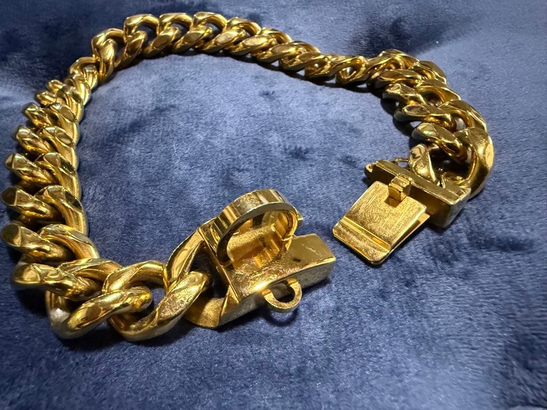 金色の首輪&リードセット