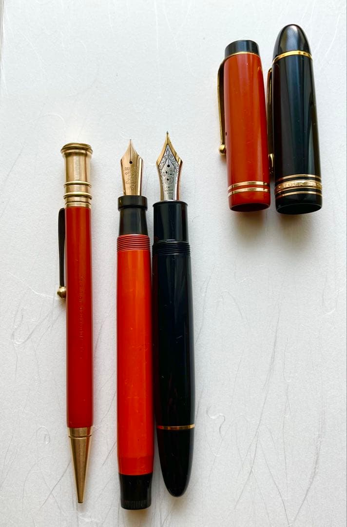 Parker デュオフォールド ペンシル&万年筆セット ビンテージ 1920年代