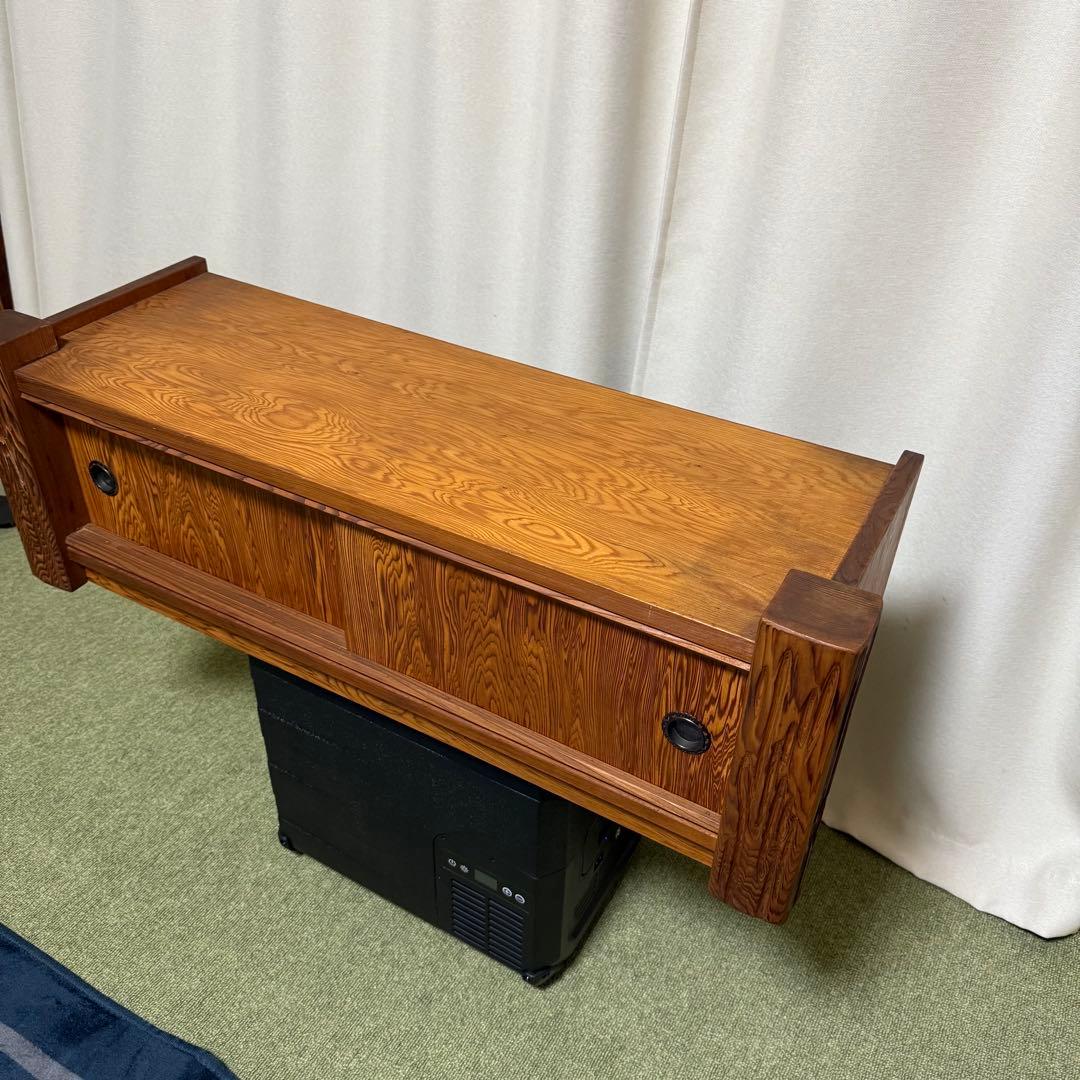 希少 アンティーク 屋久杉 置き床 飾り棚 花台 昭和 レトロ 和風 和室 家具