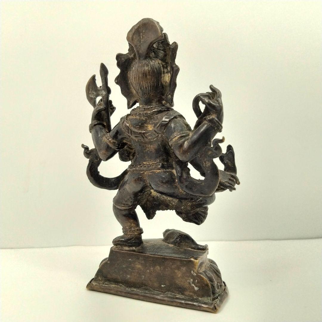 Ｍ165-3 時代古銅仏 歓喜天 ガネーシャ チベット仏　仏教美術