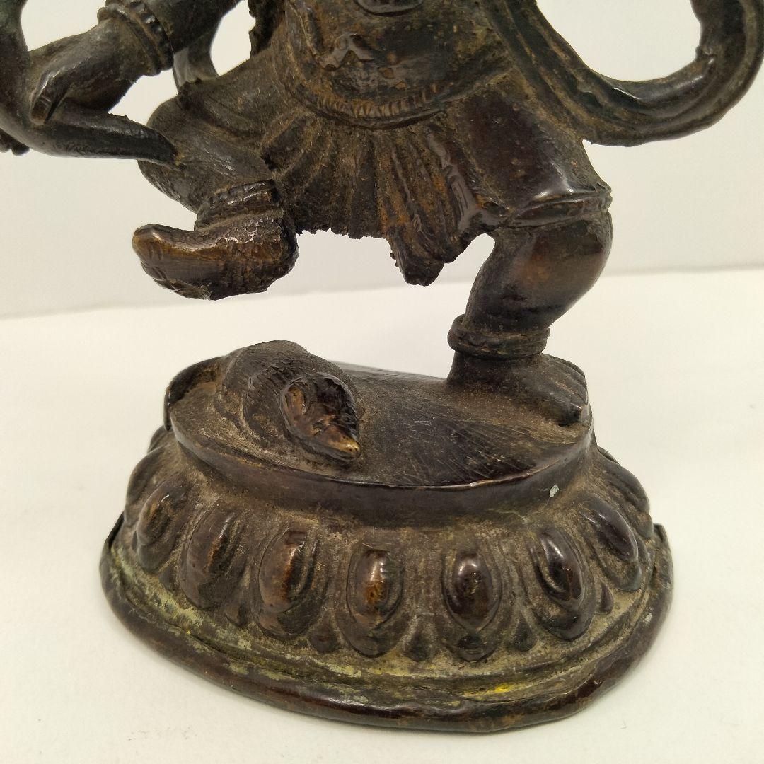 Ｍ165-3 時代古銅仏 歓喜天 ガネーシャ チベット仏　仏教美術