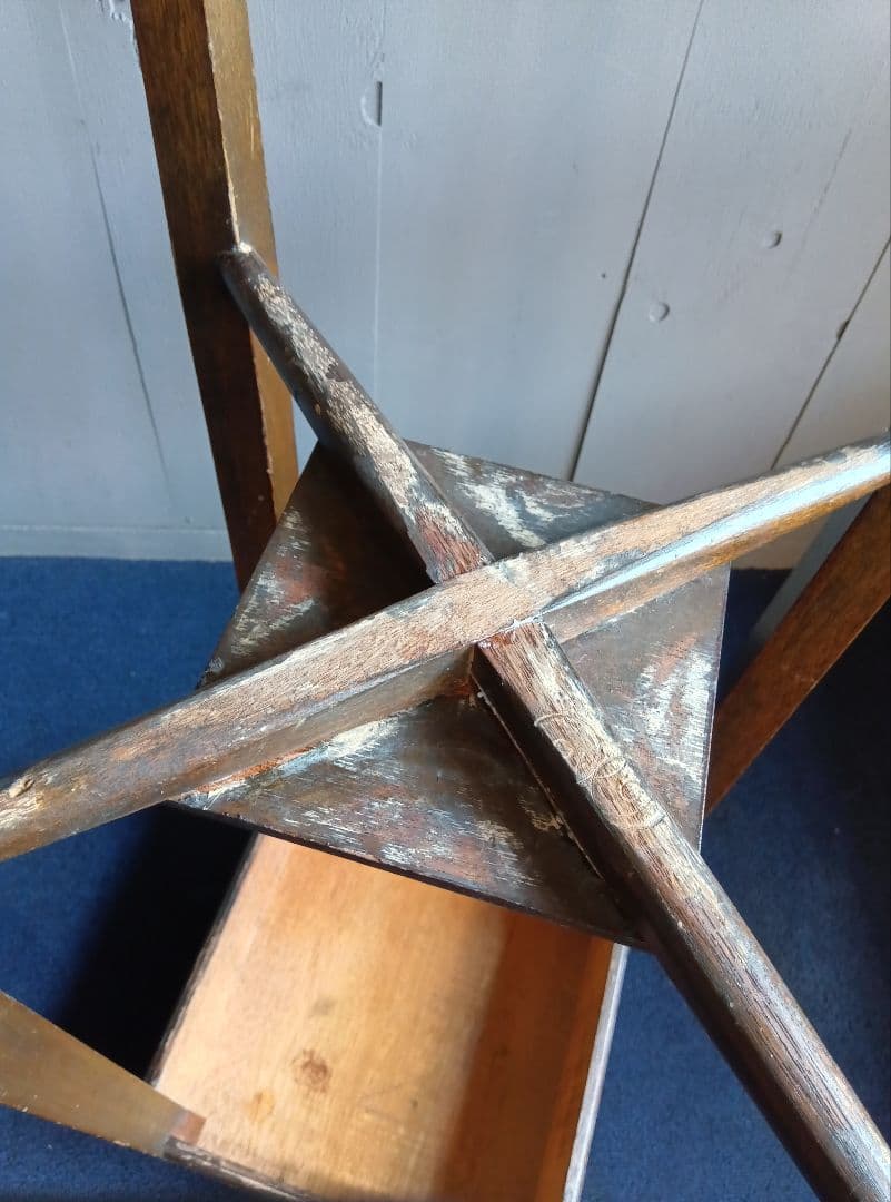 木製飾り台　高飾　レトロ　ヴィンテージ　高さ約68cm