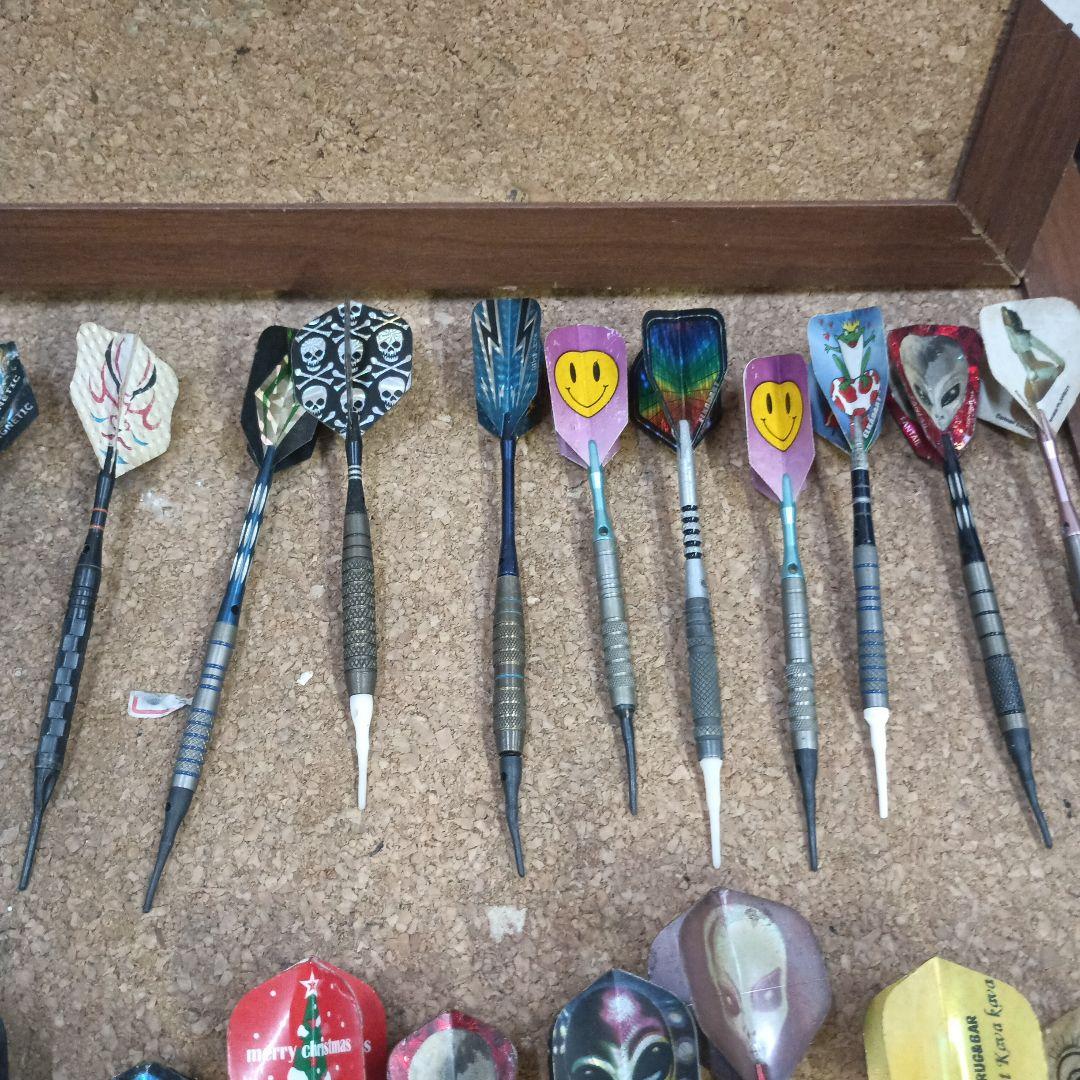 黄*読様 ３５９６）ダーツの矢 約８０本　大量まとめ／フライト シャフト バレル