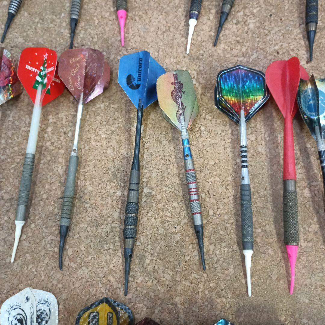 黄*読様 ３５９６）ダーツの矢 約８０本　大量まとめ／フライト シャフト バレル