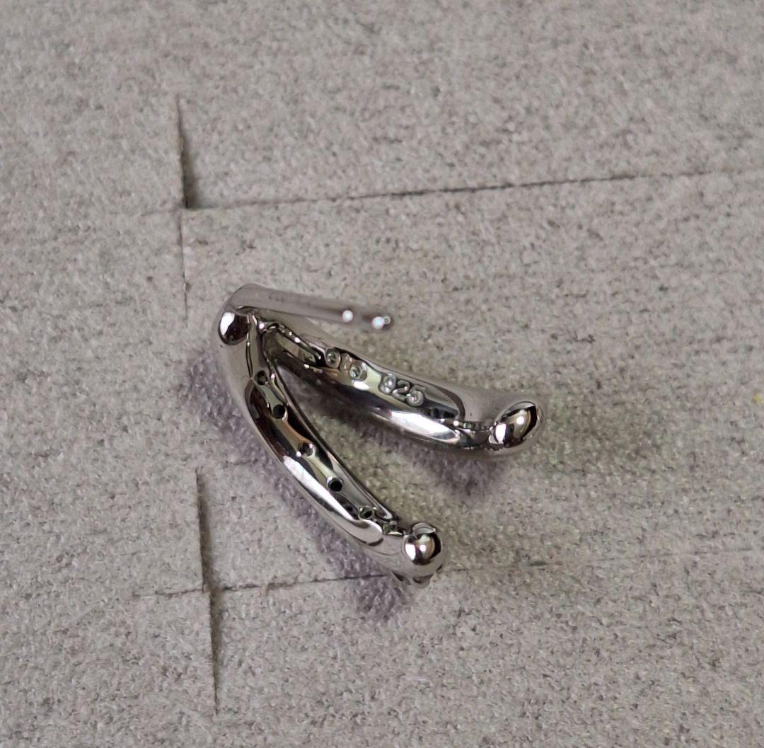 eteビジューダブルラインピアス