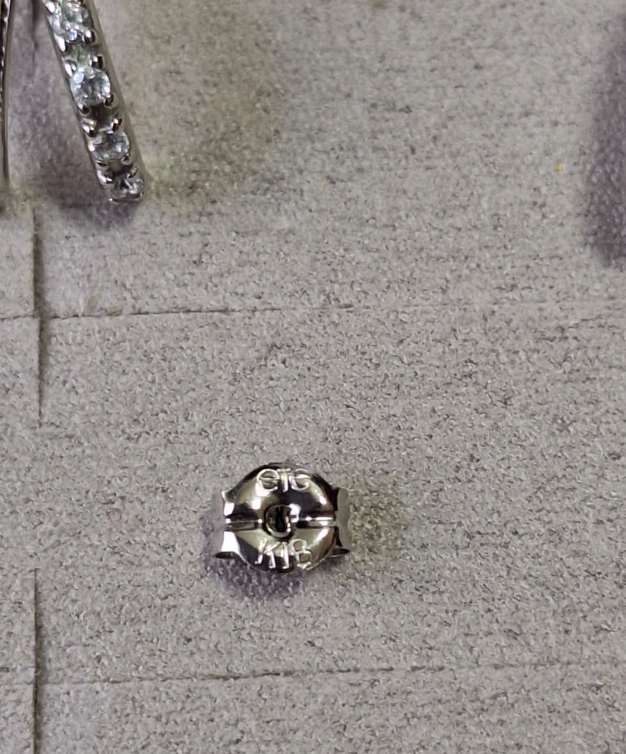 eteビジューダブルラインピアス