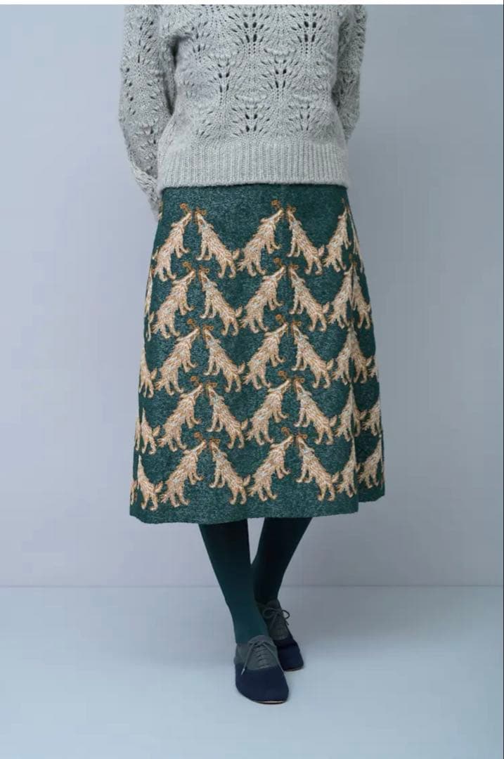 ミナペルホネン　wolf&flower 限定品　スカート 38 新品