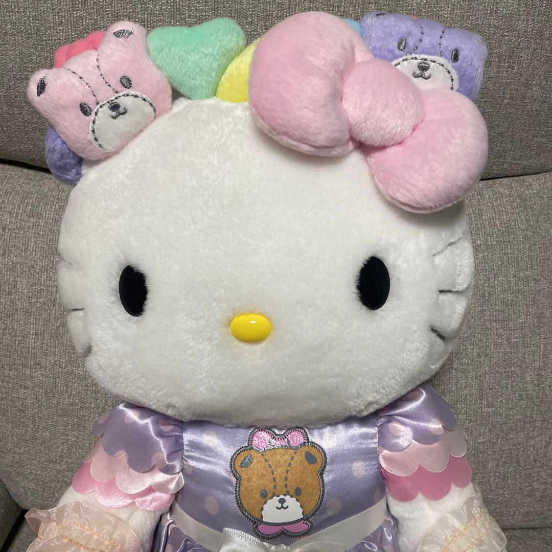 ハローキティ40th HUG ドール ぬいぐるみ　パープル