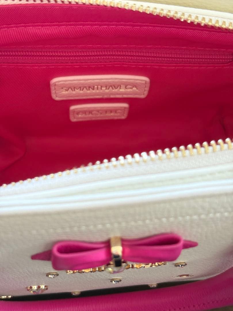 サマンサベガ　ビジューフラッター　ミニピンク