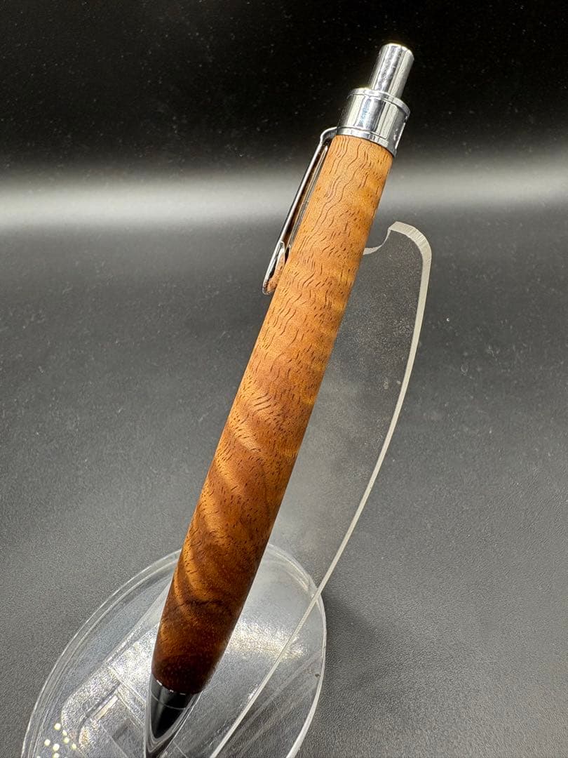 482極上　ハワイアンカーリーコア　木軸シャーペン　ボールペン