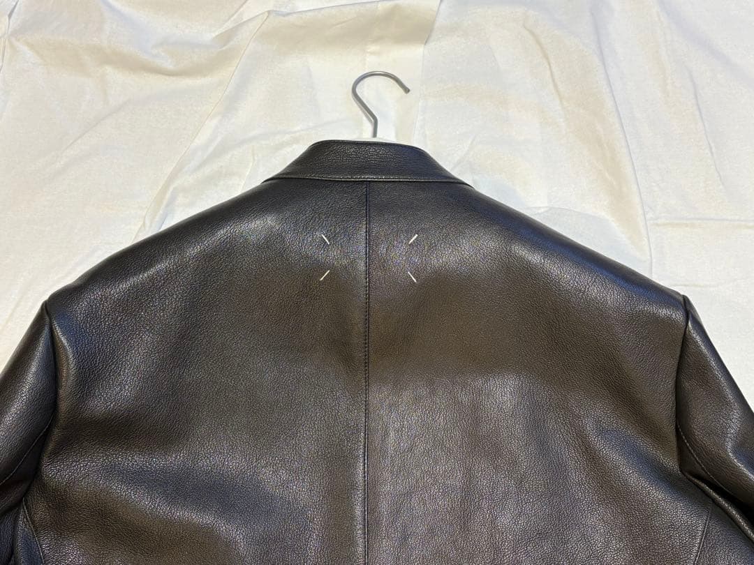 メゾンマルタンマルジェラ 定番八の字5zipシングルライダース