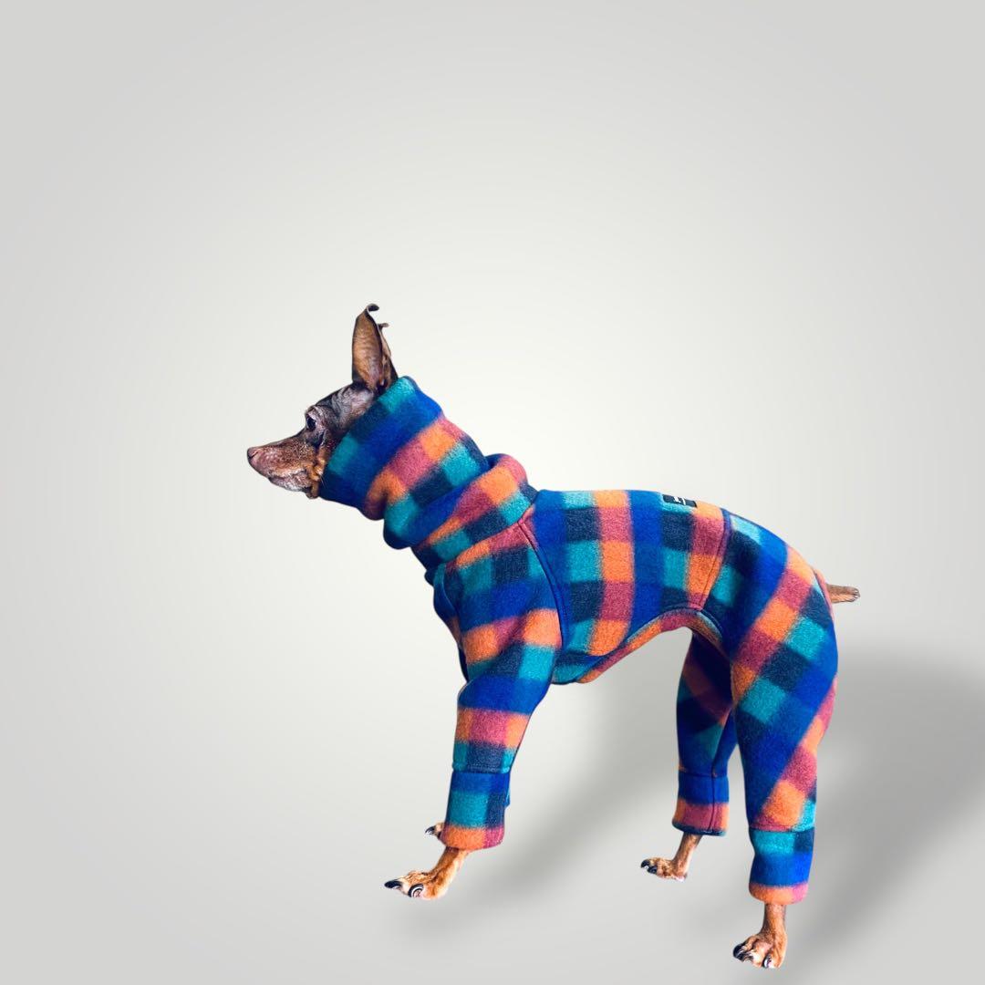 ㉑マルチカラーブロックフリース