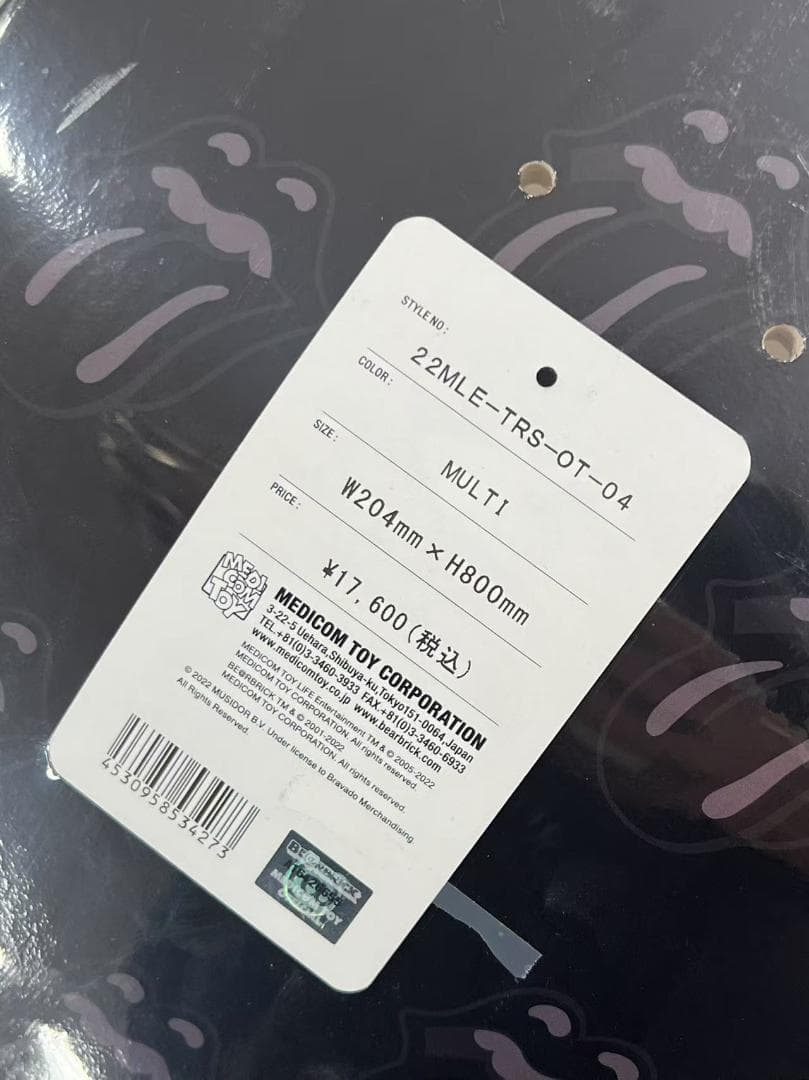 ベアブリック スケートボード デッキ The Rolling Stones