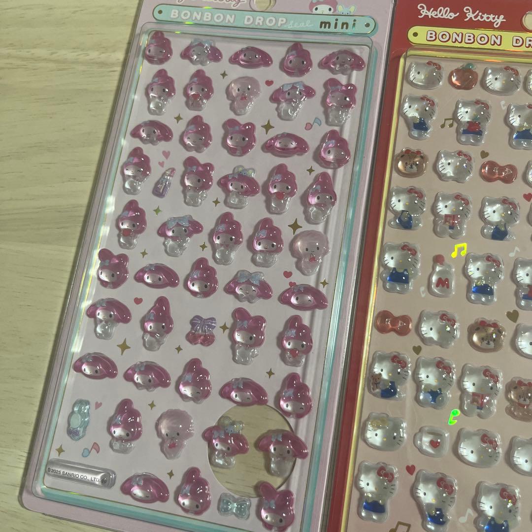 【国内正規品】【新品未使用品】サンリオ ボンボンドロップシール5枚セット