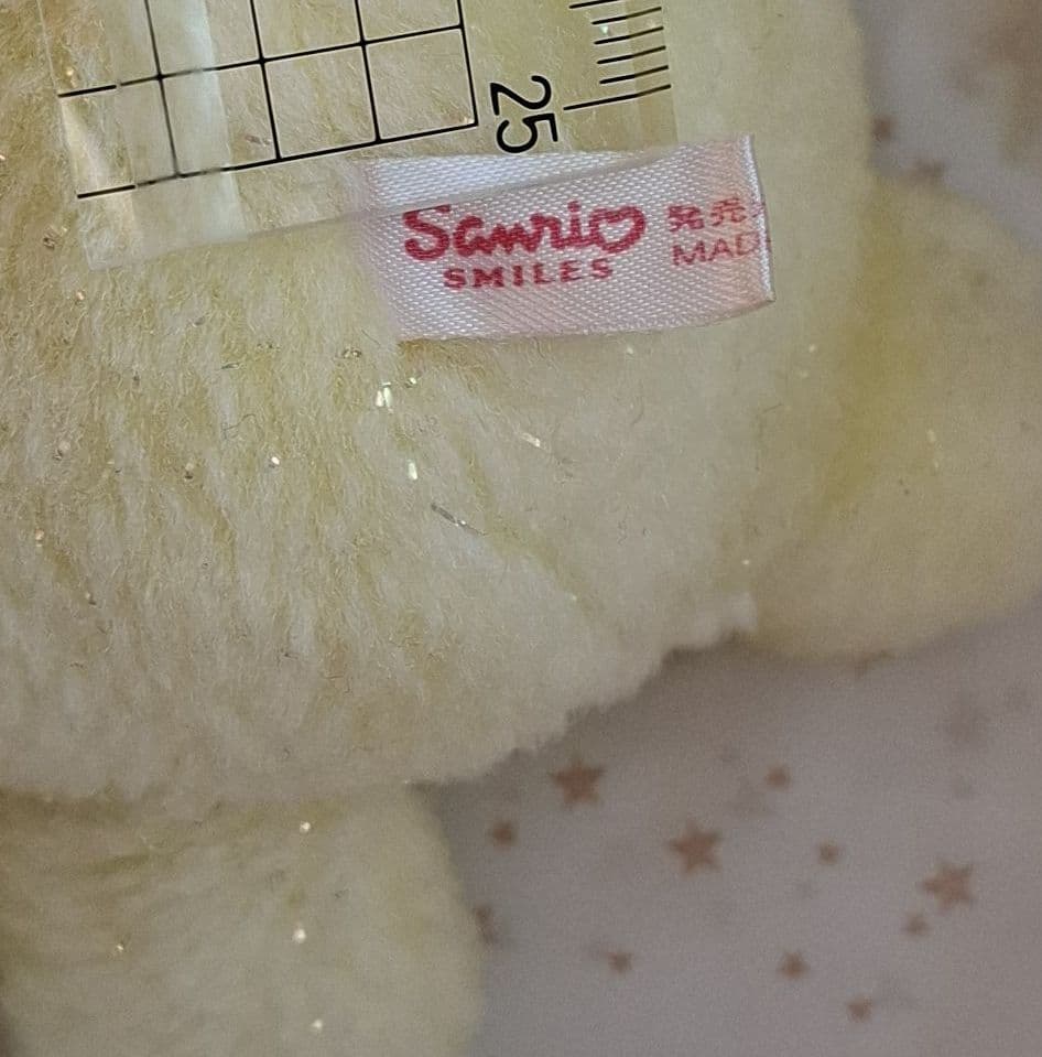 【激レア】ポムポムプリン ぬいぐるみ 初期 サンリオ ラメ入りタグ付き平成レトロ