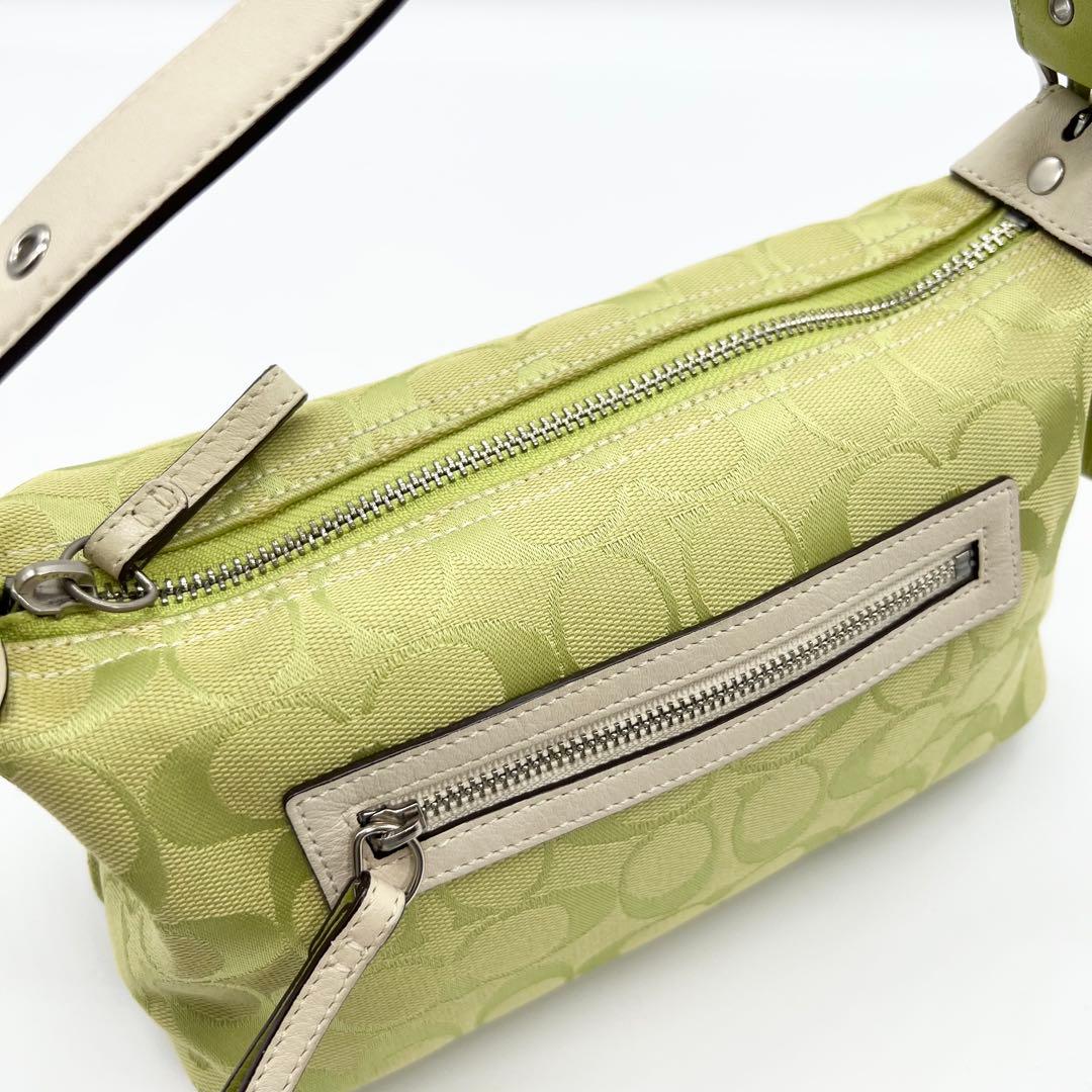 バッグ Coach Signature Shoulder bag Light Green