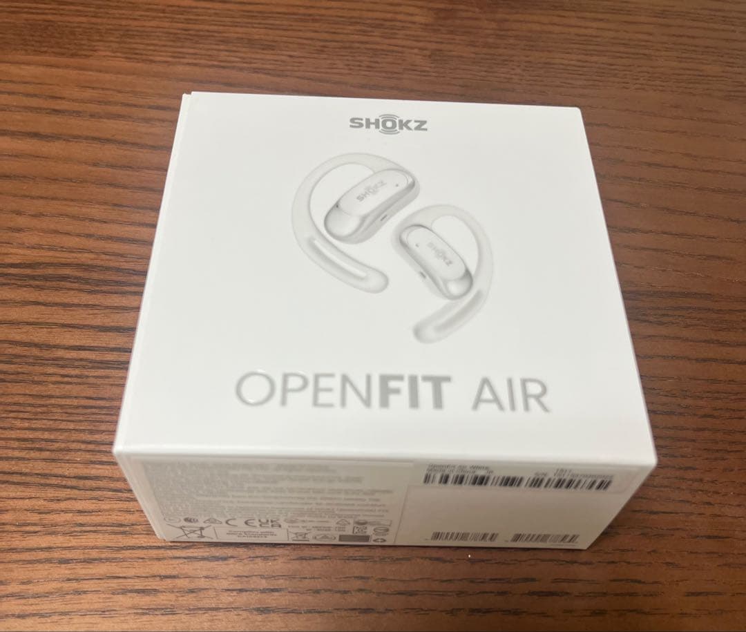 SHOKZ ワイヤレスイヤホン オープンイヤーホワイト18✖️11m m