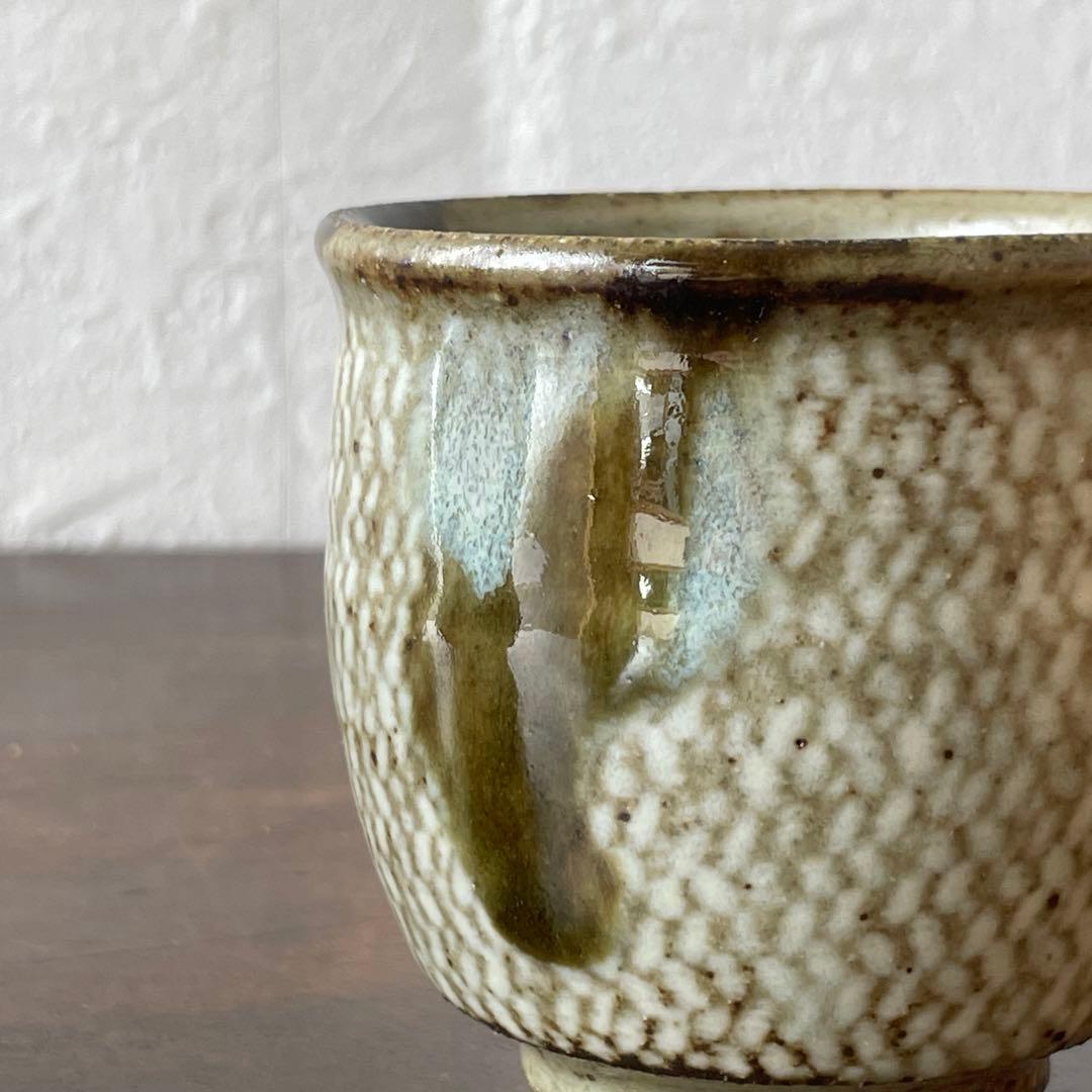 人間国宝　島岡達三　象嵌　夫婦　湯呑　共箱　ペア　酒器　ぐい呑としても